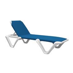 EVA PRO TUMBONA CHASIS BLANCO TEXTIL AZUL