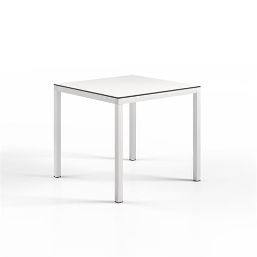 HYBRID MESA 70X70 ALU. BLANCO/FENOLICO BLANCO
