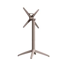 CAFE PIE MESA PLEGABLE PP/FIBRA TAUPE