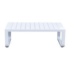 TEKNO MESA CENTRO ALU.BLANCA 120x60x40 LAMAS