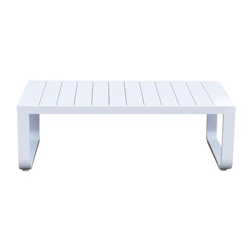 TEKNO MESA CENTRO ALU.BLANCA 120x60x40 LAMAS