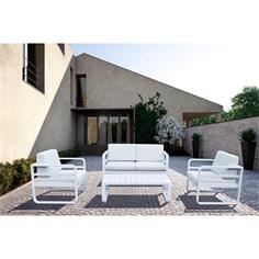 TEKNO MESA CENTRO ALU.BLANCA 120x60x40 LAMAS 2