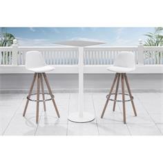 PISCIS PIE MESA ALU. BLANCO 40Øx110H 2