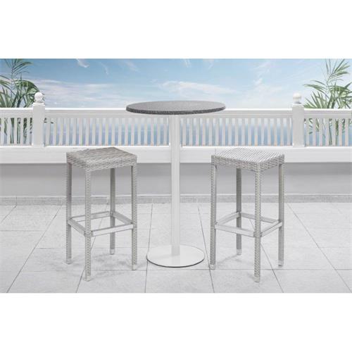PISCIS PIE MESA ALU. BLANCO 40Øx110H