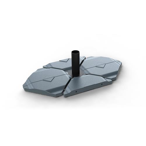 BASE PARASOL PIEDRAS 20KGS ANTRACITA-JUEGO DE 2