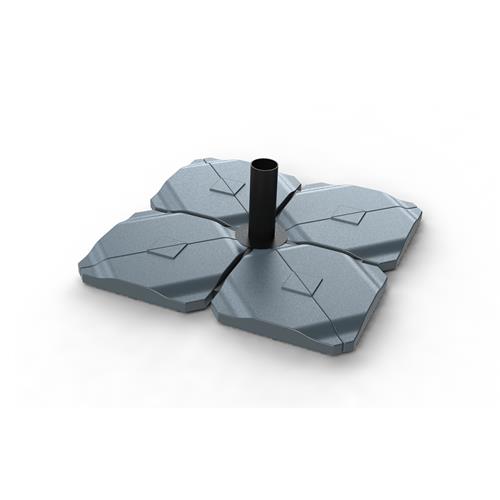 BASE PARASOL PIEDRAS 20KGS ANTRACITA-JUEGO DE 2