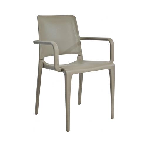 ONE/HALL CONJUNTO MESA Y 4 SILLONES TAUPE