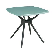 AMY MESA 80X80X74 T/VERDE 70197 P/NEGRA