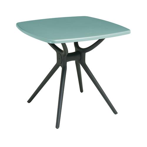 AMY MESA 80X80X74 T/VERDE 70197 P/NEGRA
