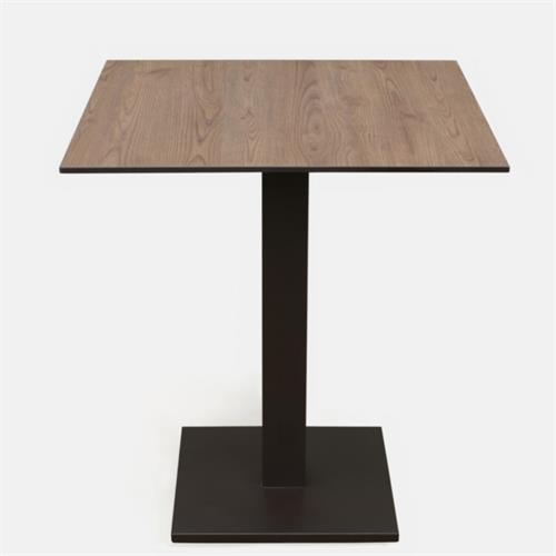 VIRGO PIE MESA ALU. NEGRO 45X45x72H