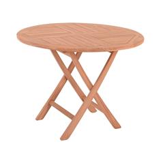 NEW MESA REDONDA PLEGABLE TECA Ø100CM