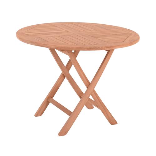 NEW MESA REDONDA PLEGABLE TECA Ø100CM