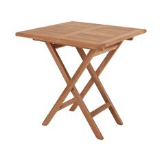 NEW MESA CUADRADA PLEGABLE TECA 80X80