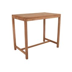 BISTRO MESA ALTA RECTANGULAR BAR TECA 120X70