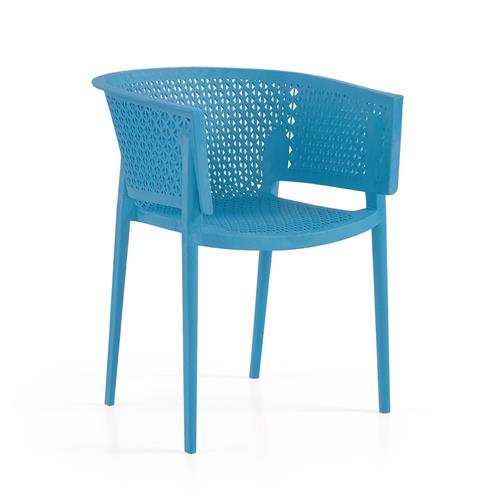 OXY SILLON C/BRAZOS PP/FIBRA AZUL