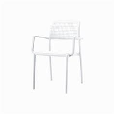 ONE SILLON GRIS BLANCO PP/FIBRA