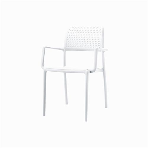 ONE SILLON GRIS BLANCO PP/FIBRA