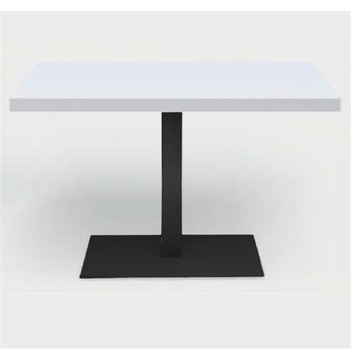 VIRGO PIE MESA ALU. NEGRO 70x40x72H 1T