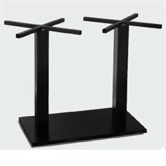VIRGO PIE MESA ALU. NEGRO 70x40x72H 2T