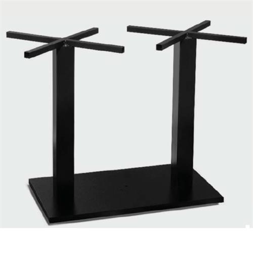 VIRGO PIE MESA ALU. NEGRO 70x40x72H 2T