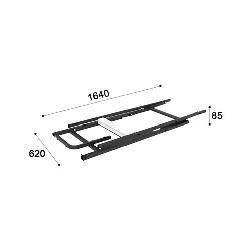 NORAK BASE CAMA 90X200 ELEVABLE PEDAL+6 PATAS