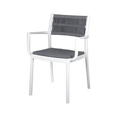 FLORENCIA SILLON PP/FIBRA BLANCO/GRIS