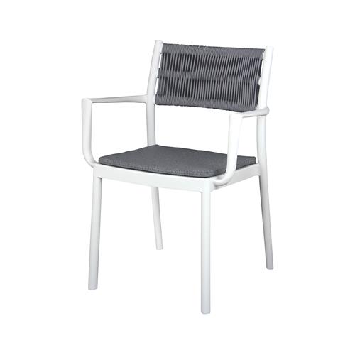 FLORENCIA SILLON PP/FIBRA BLANCO/GRIS