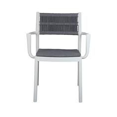 FLORENCIA SILLON PP/FIBRA BLANCO/GRIS 2