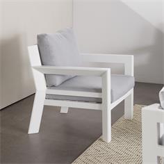 JUNGLE TRESILLO ALU. BLANCO/TPDO. GRIS CLARO 2