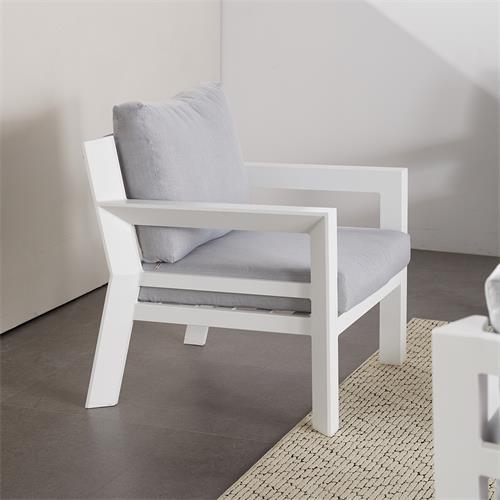JUNGLE TRESILLO ALU. BLANCO/TPDO. GRIS CLARO