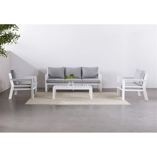 JUNGLE TRESILLO ALU. BLANCO/TPDO. GRIS CLARO
