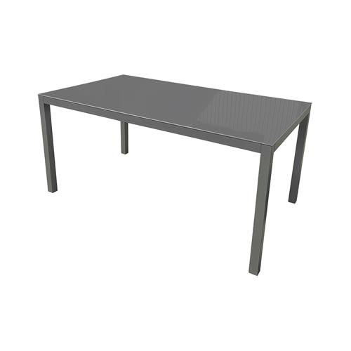 BAVIERA MESA ALU. 160X90 ANTRACITA/CRIS.GRIS CLARO