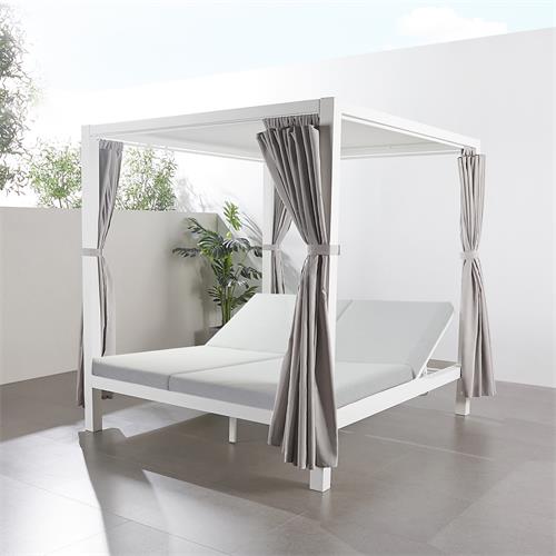 QUEEN CAMA BALINESA ALU. BLANCO
