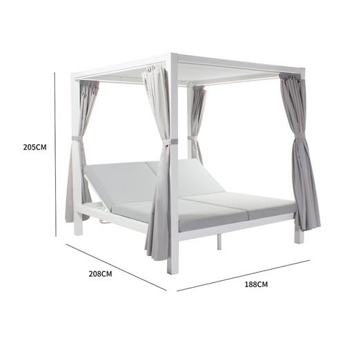 QUEEN CAMA BALINESA ALU. BLANCO
