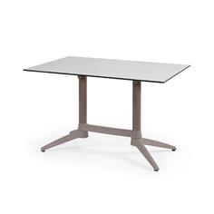 GEMINI PIE MESA DOBLE PLEGABLE PP/FIBRA TAUPE