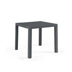DIVA MESA 80x80x72 PP/FIBRA ANTRACITA