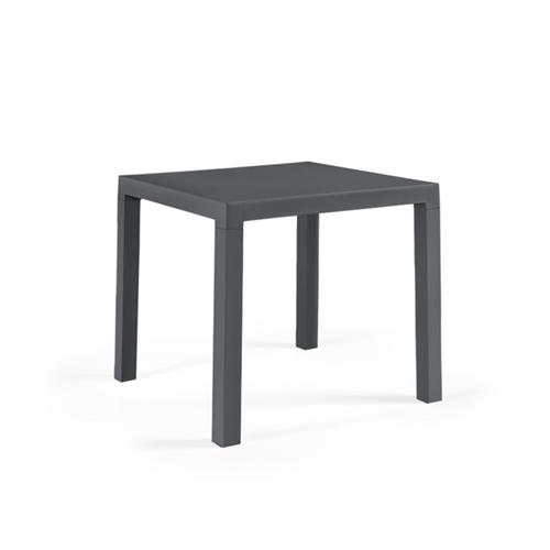 DIVA MESA 80x80x72 PP/FIBRA ANTRACITA